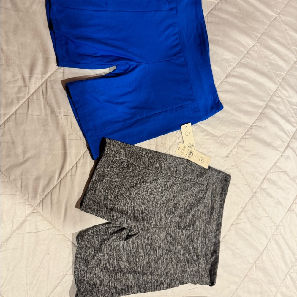 Blue and Gray Athletic Shorts